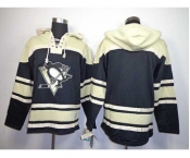 nhl jerseys pittsburgh penguins blank black-cream[pullover hooded sweatshirt]