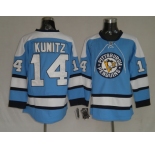 nhl pittsburgh penguins #14 kunitz blue