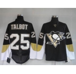 nhl pittsburgh penguins #25 talbot black