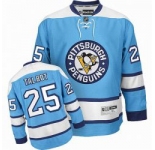 nhl pittsburgh penguins #25 talbot blue