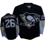 nhl pittsburgh penguins #26 fedotenko black
