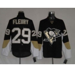 nhl pittsburgh penguins #29 fleury black