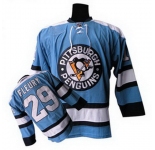 nhl pittsburgh penguins #29 fleury blue