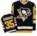 nhl pittsburgh penguins #35 borrasso m&n black
