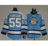 nhl pittsburgh penguins #55 gonchar blue