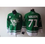 nhl pittsburgh penguins  #71 evgeni malkin  green [2011 new]