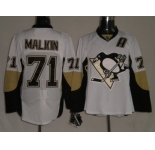 nhl pittsburgh penguins #71 malkin white