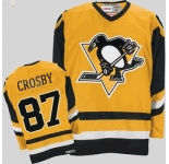 nhl pittsburgh penguins #87 crosby m&n yellow