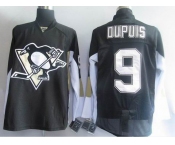 nhl pittsburgh penguins #9 dupuis black