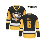Women's Pittsburgh Penguins #6 Trevor Daley Reebok Black Premier Jersey