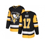 Youth Adidas Pittsburgh Penguins #17 Bryan Rust Black Home Authentic Stitched NHL Jersey