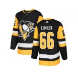 Youth Adidas Pittsburgh Penguins #66 Mario Lemieux Black Home Authentic Stitched NHL Jersey