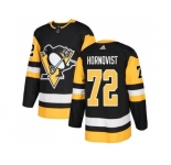 Youth Adidas Pittsburgh Penguins #72 Patric Hornqvist Black Home Authentic Stitched NHL Jersey