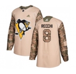 Youth Adidas Pittsburgh Penguins #8 Mark Recchi Authentic Camo Veterans Day Practice NHL Jersey