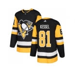 Youth Adidas Pittsburgh Penguins #81 Phil Kessel Black Home Authentic Stitched NHL Jersey