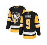 Youth Adidas Pittsburgh Penguins #9 Pascal Dupuis Black Home Authentic Stitched NHL Jersey