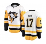 Youth Pittsburgh Penguins #17 Bryan Rust Fanatics Branded White Away Breakaway NHL Jersey