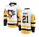 Youth Pittsburgh Penguins #21 Michel Briere Fanatics Branded White Away Breakaway NHL Jersey