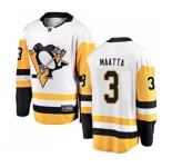 Youth Pittsburgh Penguins #3 Olli Maatta Fanatics Branded White Away Breakaway NHL Jersey