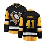 Youth Pittsburgh Penguins #41 Daniel Sprong Fanatics Branded Black Home Breakaway NHL Jersey