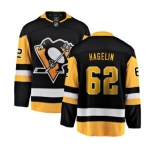 Youth Pittsburgh Penguins #62 Carl Hagelin Fanatics Branded Black Home Breakaway NHL Jersey