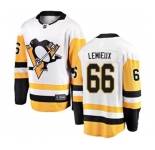 Youth Pittsburgh Penguins #66 Mario Lemieux Fanatics Branded White Away Breakaway NHL Jersey