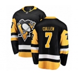 Youth Pittsburgh Penguins #7 Matt Cullen Authentic Black Home Fanatics Branded Breakaway NHL Jersey