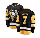 Youth Pittsburgh Penguins #7 Paul Martin Fanatics Branded Black Home Breakaway NHL Jersey