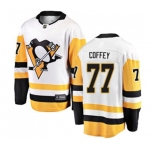 Youth Pittsburgh Penguins #77 Paul Coffey Fanatics Branded White Away Breakaway NHL Jersey