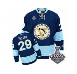Youth Reebok Pittsburgh Penguins #29 Marc-Andre Fleury Authentic Navy Blue Third Vintage 2017 Stanley Cup Final NHL Jersey