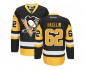 Youth Reebok Pittsburgh Penguins #62 Carl Hagelin Premier Black Gold Third NHL Jersey