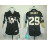 women nhl jerseys pittsburgh penguins #29 fleury black