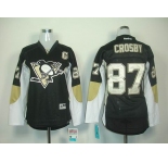 women nhl jerseys pittsburgh penguins #87 crosby black