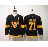 Penguins #71 Evgeni Malkin Black Women 2019 NHL Stadium Series Adidas Jersey