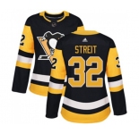 Women Adidas Pittsburgh Penguins #22 Matt Hunwick Authentic Black Home NHL Jersey