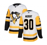 Women Adidas Pittsburgh Penguins #30 Matt Murray Authentic White Away NHL Jersey