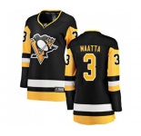 Women Pittsburgh Penguins #3 Olli Maatta Fanatics Branded Black Home Breakaway NHL Jersey