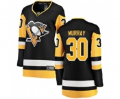 Women Pittsburgh Penguins #30 Matt Murray Fanatics Branded Black Home Breakaway NHL Jersey
