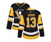 Women's Adidas Pittsburgh Penguins #13 Nick Bonino Premier Black Home NHL Jersey