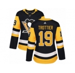 Women's Adidas Pittsburgh Penguins #19 Bryan Trottier Premier Black Home NHL Jersey