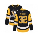 Women's Adidas Pittsburgh Penguins #32 Mark Streit Authentic Black Home NHL Jersey