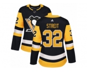 Women's Adidas Pittsburgh Penguins #32 Mark Streit Authentic Black Home NHL Jersey