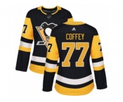 Women's Adidas Pittsburgh Penguins #77 Paul Coffey Premier Black Home NHL Jersey