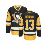 Women's Reebok Pittsburgh Penguins #13 Nick Bonino Premier Black Gold Third NHL Jersey