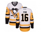 Women's Reebok Pittsburgh Penguins #16 Eric Fehr Premier White Away NHL Jersey