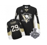 Women's Reebok Pittsburgh Penguins #29 Marc-Andre Fleury Authentic Black Home 2017 Stanley Cup Final NHL Jersey