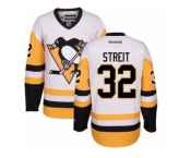Women's Reebok Pittsburgh Penguins #32 Mark Streit Premier White Away NHL Jersey
