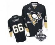 Women's Reebok Pittsburgh Penguins #66 Mario Lemieux Authentic Black Home 2017 Stanley Cup Final NHL Jersey