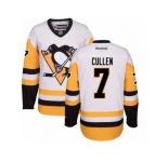 Women's Reebok Pittsburgh Penguins #7 Matt Cullen Premier White Away NHL Jersey