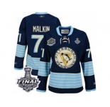 Women's Reebok Pittsburgh Penguins #71 Evgeni Malkin Authentic Navy Blue Third Vintage 2017 Stanley Cup Final NHL Jersey